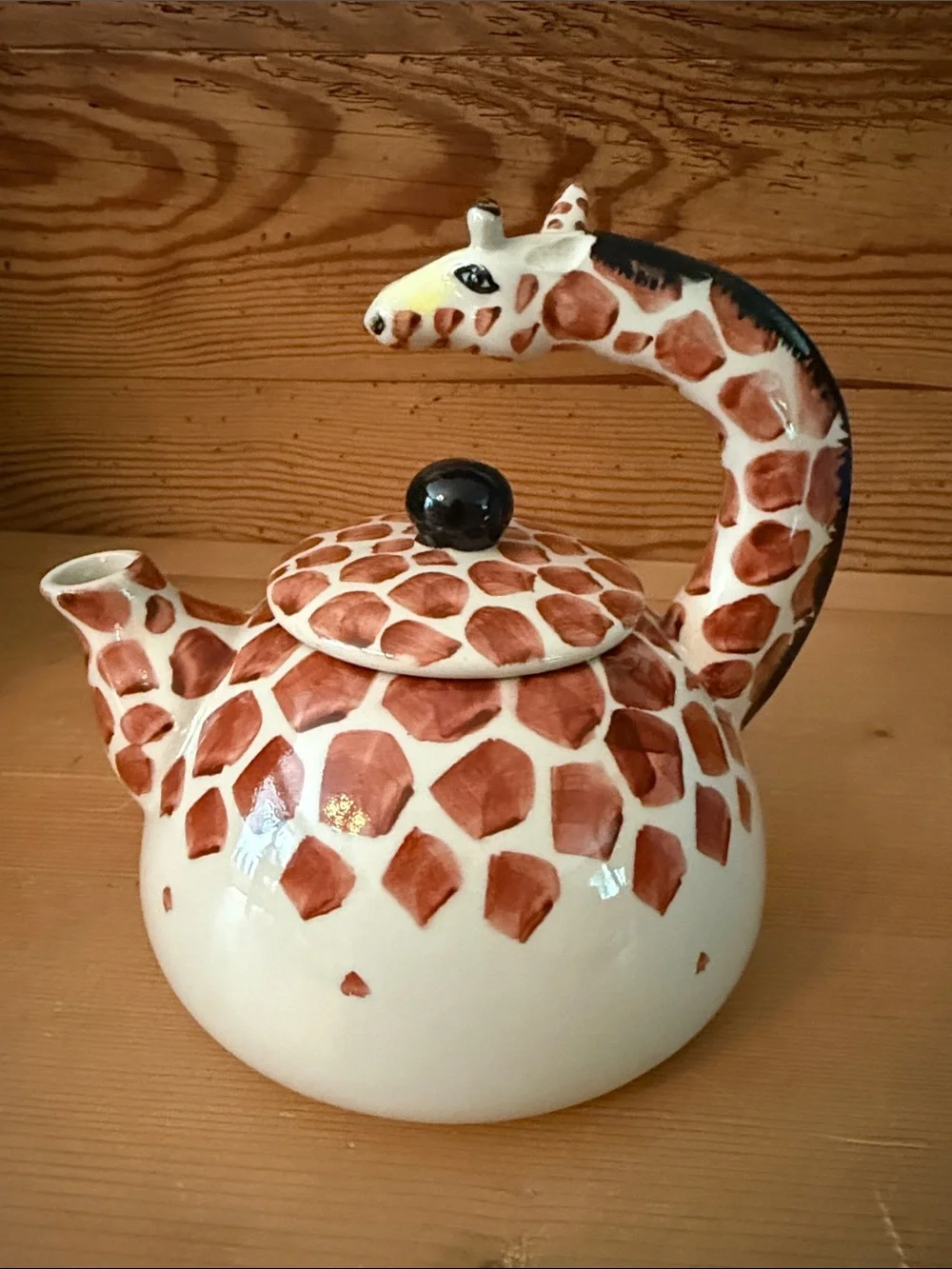 Ceramic Giraffe Tea Pot and 2 Mugs - Pier 1